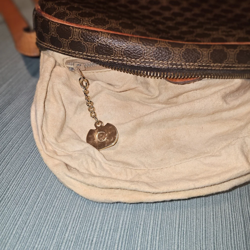 Vintage Celine Brown Monogram Crossbody Bag - EUC - SOLD - Picture 7 of 9